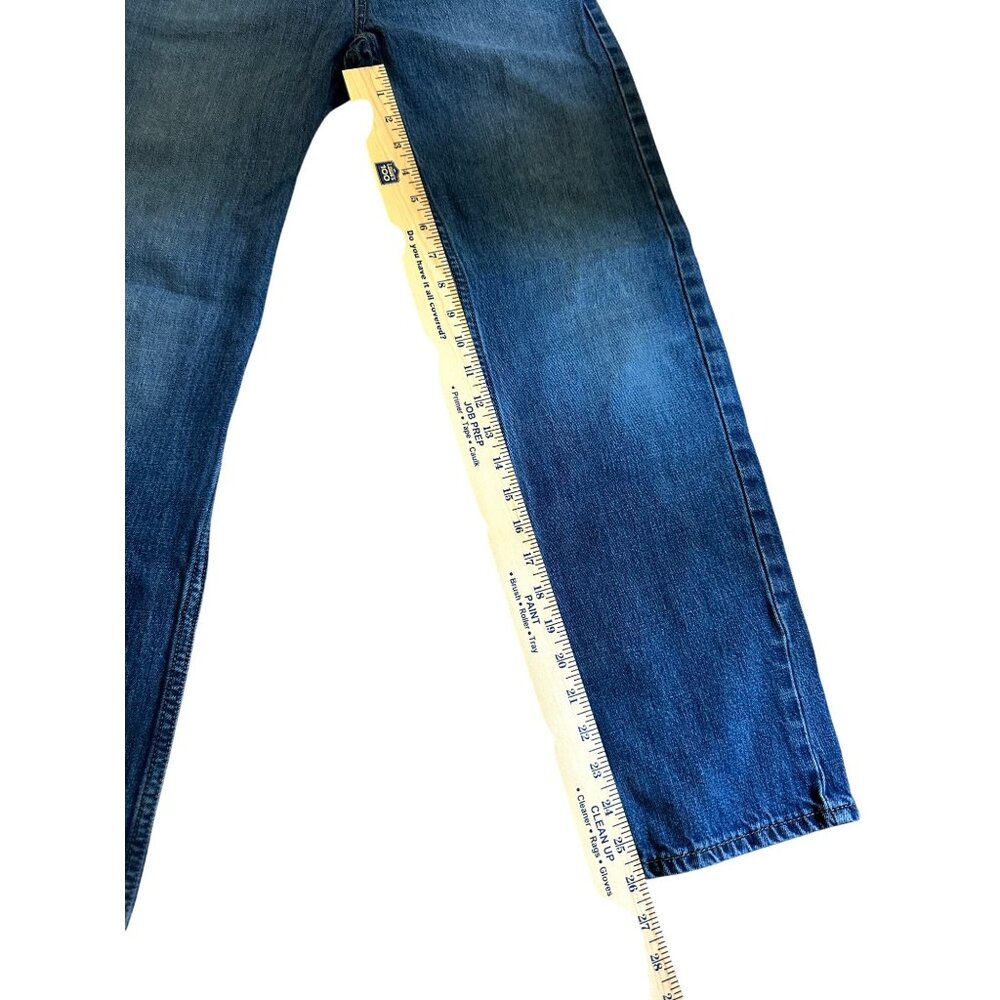 Levis 550 Mens Blue Denim Jeans 18 Slim 27x29 Straight Fit Classic Style - Picture 3 of 8